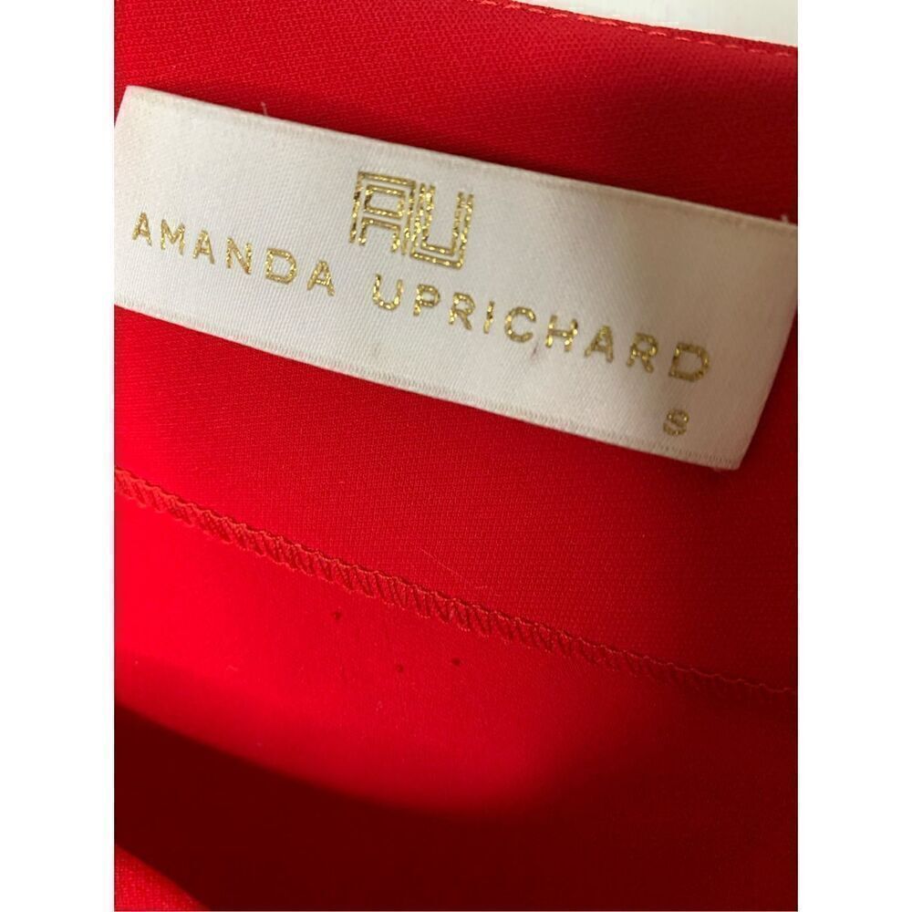 Amanda Uprichard blouse top red women's size small - Picture 4 of 5